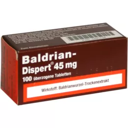 BALDRIAN DISPERT 45 mg päällystetyt tabletit, 100 kpl