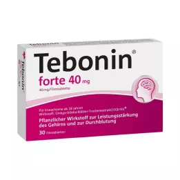 TEBONIN forte 40 mg kalvopäällysteiset tabletit, 30 kpl