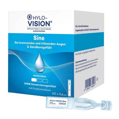 HYLO-VISION sine kerta-annospipetit, 60X0,4 ml