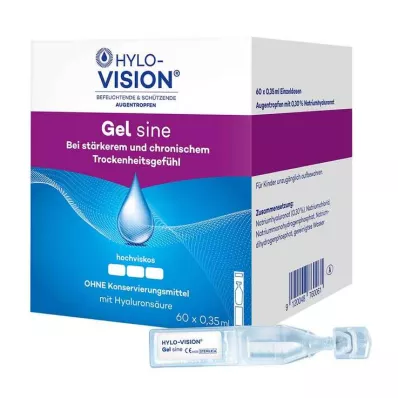 HYLO-VISION Gel sine -kerta-annospipetit, 60X0,35ml