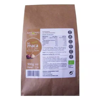 MACA 100 % puhdasta orgaanista jauhetta, 500 g MACA 100 % puhdasta orgaanista jauhetta, 500 g