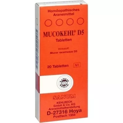 MUCOKEHL Tabletit D 5, 20 kpl