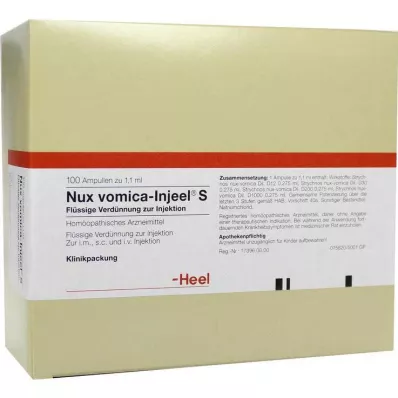 NUX VOMICA INJEEL S Ampullit, 100 kpl NUX VOMICA INJEEL S Ampullit, 100 kpl