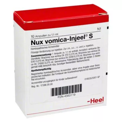 NUX VOMICA INJEEL S Ampullit, 10 kpl