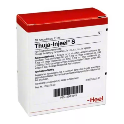 THUJA INJEEL S Ampullit, 10 kpl