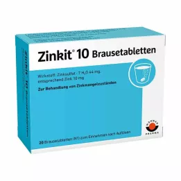 ZINKIT 10 poreilevaa tablettia, 20 kpl