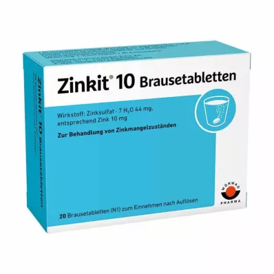 ZINKIT 10 poreilevaa tablettia, 20 kpl