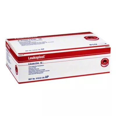 LEUKOPLAST 2,5 cmx5 m, 12 kpl LEUKOPLAST 2,5 cmx5 m, 12 kpl