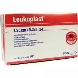 LEUKOPLAST 1,25 cmx9,2 m, 24 kpl