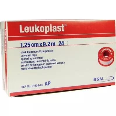 LEUKOPLAST 1,25 cmx9,2 m, 24 kpl