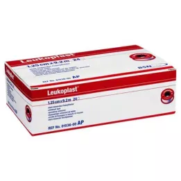 LEUKOPLAST 1,25 cmx9,2 m, 24 kpl