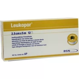 LEUKOPOR 2,5 cmx5 m, 12 kpl