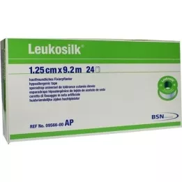 LEUKOSILK 1,25 cmx9,2 m, 24 kpl