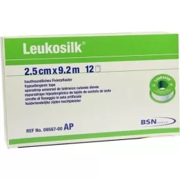 LEUKOSILK 2,5 cmx9,2 m, 12 kpl