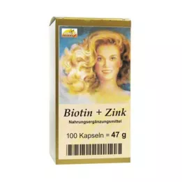 BIOTIN PLUS Sinkki hiuskapselit, 100 kapselia