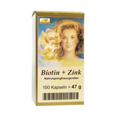 BIOTIN PLUS Sinkki hiuskapselit, 100 kapselia