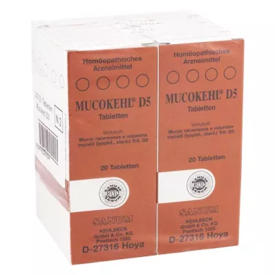MUCOKEHL Tabletit D 5, 10X20 kpl