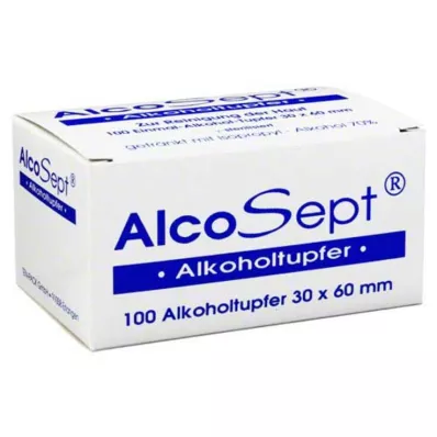 ALKOHOLTUPFER Alcosept, 100 kpl ALKOHOLTUPFER Alcosept, 100 kpl