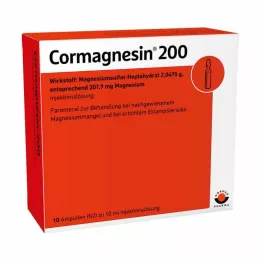 CORMAGNESIN 200 ampullia, 10X10 ml