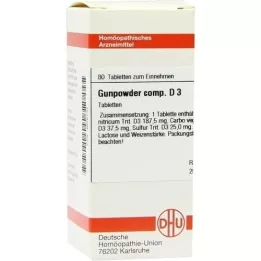 GUNPOWDER comp.D 3 tablettia, 80 kpl