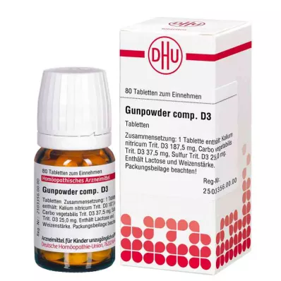 GUNPOWDER comp.D 3 tablettia, 80 kpl