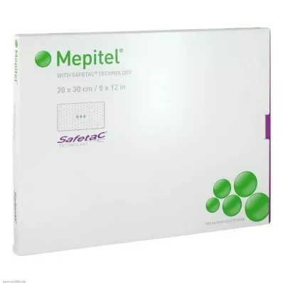 MEPITEL Silikoniverkkosidos 20x30 cm steriili, 5 kpl