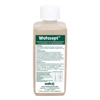 WOFASEPT Instrumenttien ja pintojen desinfiointi, 250 ml WOFASEPT Instrumenttien ja pintojen desinfiointi, 250 ml