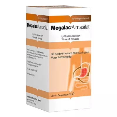 Megalac Almasilate Suspensio, 250 ml