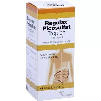 REGULAX Pikosulfaattitippoja, 20 ml