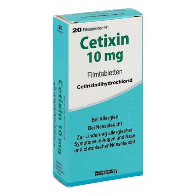 CETIXIN 10 mg kalvopäällysteiset tabletit, 20 kpl