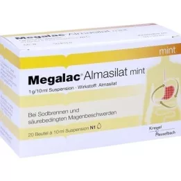 MEGALAC Almasilaatti-minttususpensio, 20X10 ml