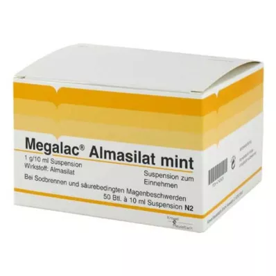 Megalac Almasilat minttususpensio, 50x10 ml Megalac Almasilat minttususpensio, 50x10 ml