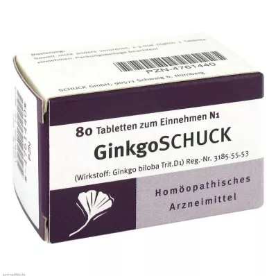 GINKGOSCHUCK Tabletit, 80 kpl