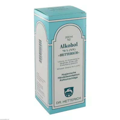 ALKOHOL 70 % V/V Hetterich, 200 ml ALKOHOL 70 % V/V Hetterich, 200 ml