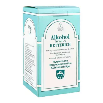 ALKOHOL 70 % V/V Hetterich, 500 ml ALKOHOL 70 % V/V Hetterich, 500 ml