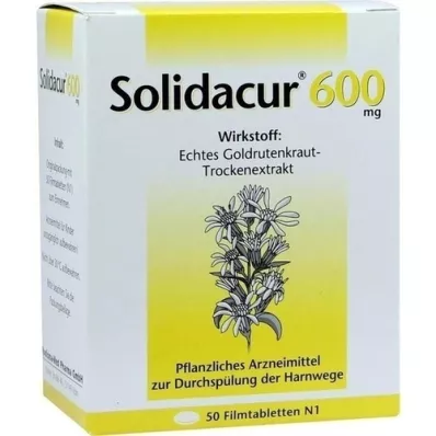 SOLIDACUR 600 mg kalvopäällysteiset tabletit, 50 kpl