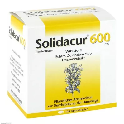 SOLIDACUR 600 mg kalvopäällysteiset tabletit, 100 kpl