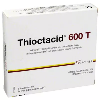 THIOCTACID 600 T injektioneste, liuos, 5X24 ml THIOCTACID 600 T injektioneste, liuos, 5X24 ml