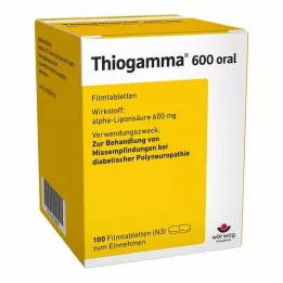 THIOGAMMA 600 kalvopäällysteistä tablettia suun kautta, 100 kpl