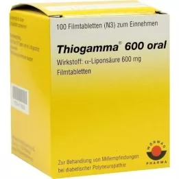 THIOGAMMA 600 kalvopäällysteistä tablettia suun kautta, 100 kpl