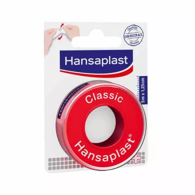 HANSAPLAST Klassinen kiinnityskipsi 1,25 cm x 5 m, 1 kpl HANSAPLAST Klassinen kiinnityskipsi 1,25 cm x 5 m, 1 kpl