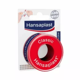 HANSAPLAST Klassinen kiinnityskipsi 2,5 cm x 5 m, 1 kpl