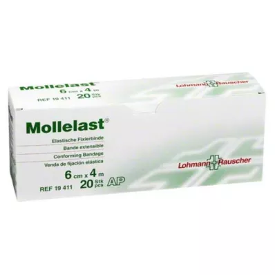 MOLLELAST Siteet 6 cmx4 m valkoinen, 20 kpl