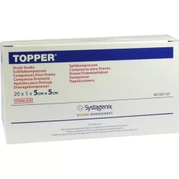 TOPPER Slit Compr.5x5 cm steriili, 20X5 kpl