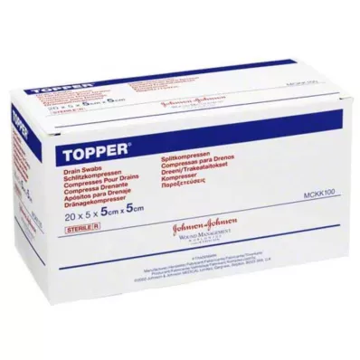 TOPPER Slit Compr.5x5 cm steriili, 20X5 kpl