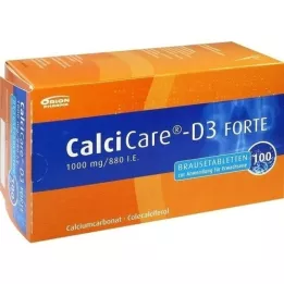CALCICARE D3 forte -hapettavat tabletit, 100 kpl