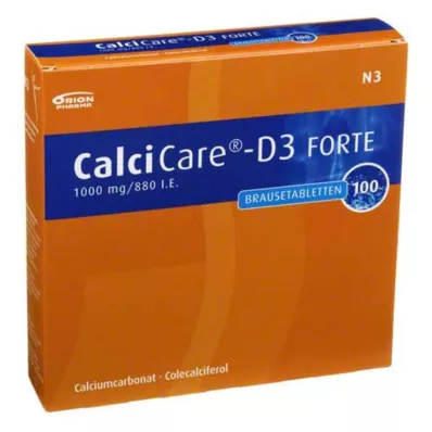CALCICARE D3 forte -hapettavat tabletit, 100 kpl CALCICARE D3 forte -hapettavat tabletit, 100 kpl