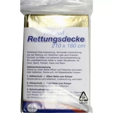 RETTUNGSDECKE kulta/hopea, 1 kpl