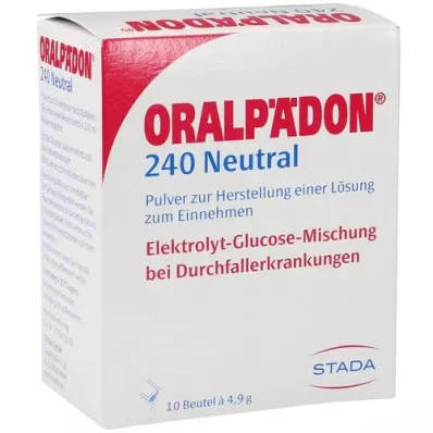 ORALPÄDON 240 neutraalia pussijauhetta, 10 kpl