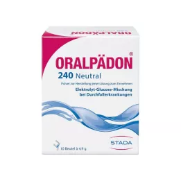 ORALPÄDON 240 neutraalia pussijauhetta, 10 kpl